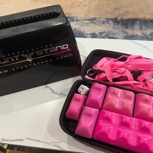 Pink Cheerleading Stunt Stand Set